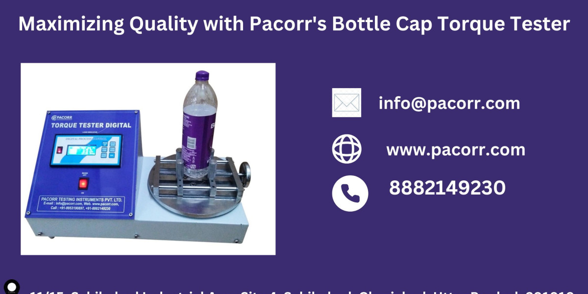 Enhance Product Packaging Quality with the Advanced Bottle Cap Torque Tester from pacorr.com